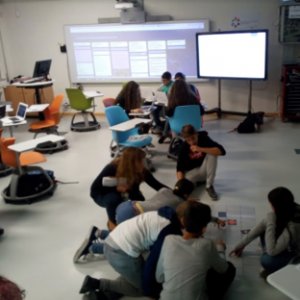 alunos na sala de aula